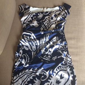 Bolbou Dress Blue and Light Creme L